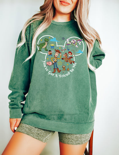 Comfort Color Sweatshirt, Toy Story Sweatshirt, Disney Store Sweatshirt-newamarketing