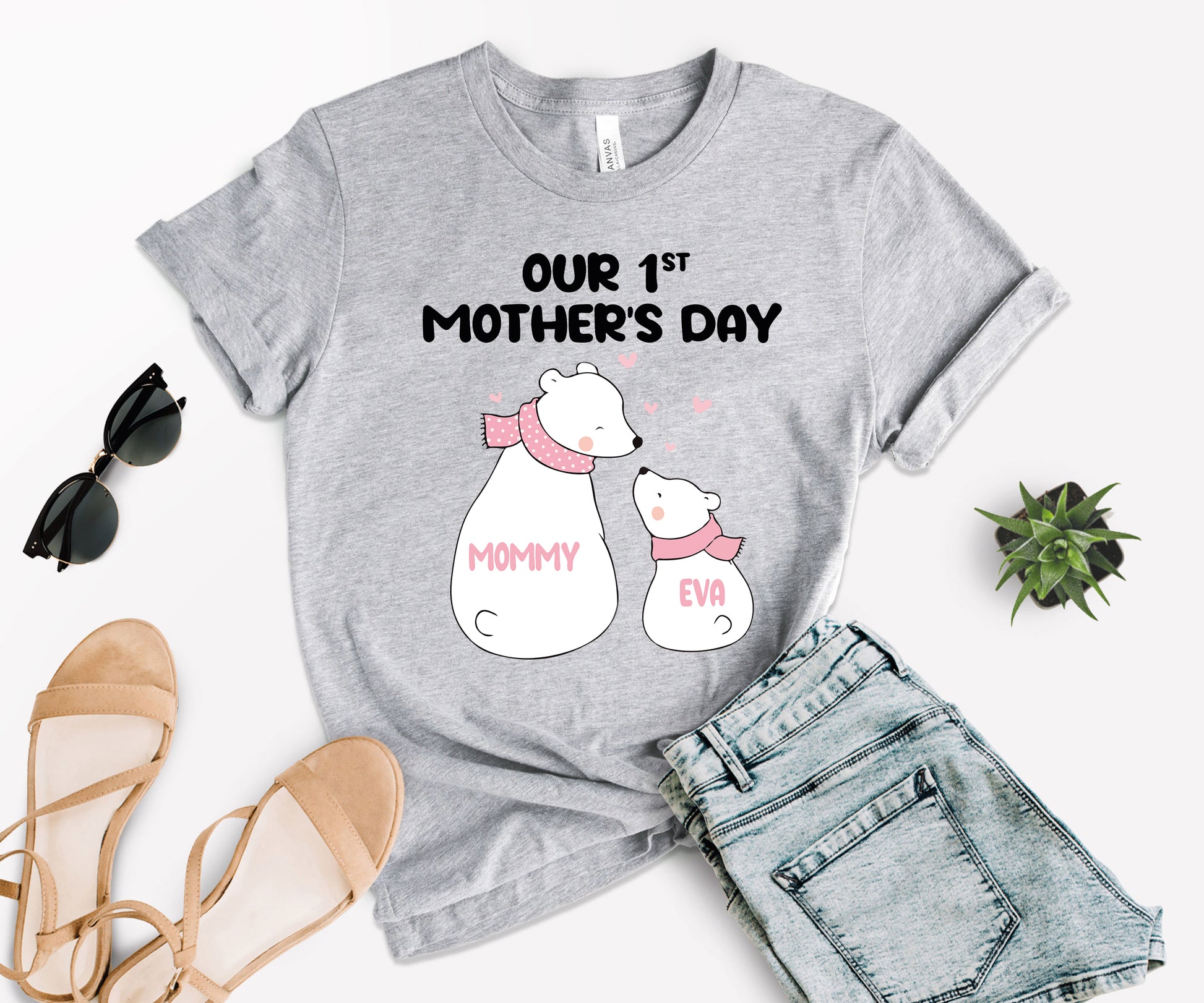 Our 1st Mother's Day Shirt, Custom Mom Matching Shirts, First Mothers Day Shirt-newamarketing
