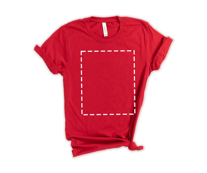 Bella Canvas Unisex T-Shirt, Custom T-Shirt Design, Personalized T-Shirt, Crewneck Red - newamarketing