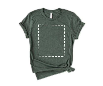 Bella Canvas Unisex T-Shirt, Custom T-Shirt Design, Personalized T-Shirt, Crewneck Heather Forest - newamarketing