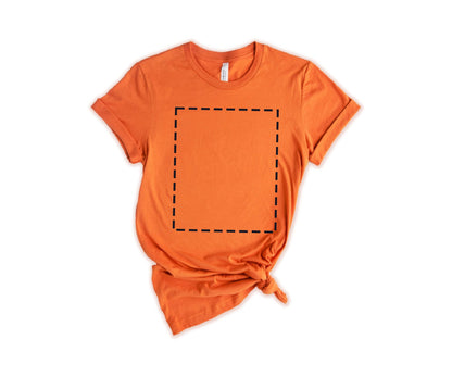 Bella Canvas Unisex T-Shirt, Custom T-Shirt Design, Personalized T-Shirt, Crewneck Orange - newamarketing