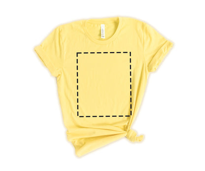 Bella Canvas Unisex T-Shirt, Custom T-Shirt Design, Personalized T-Shirt, Crewneck Yellow - newamarketing