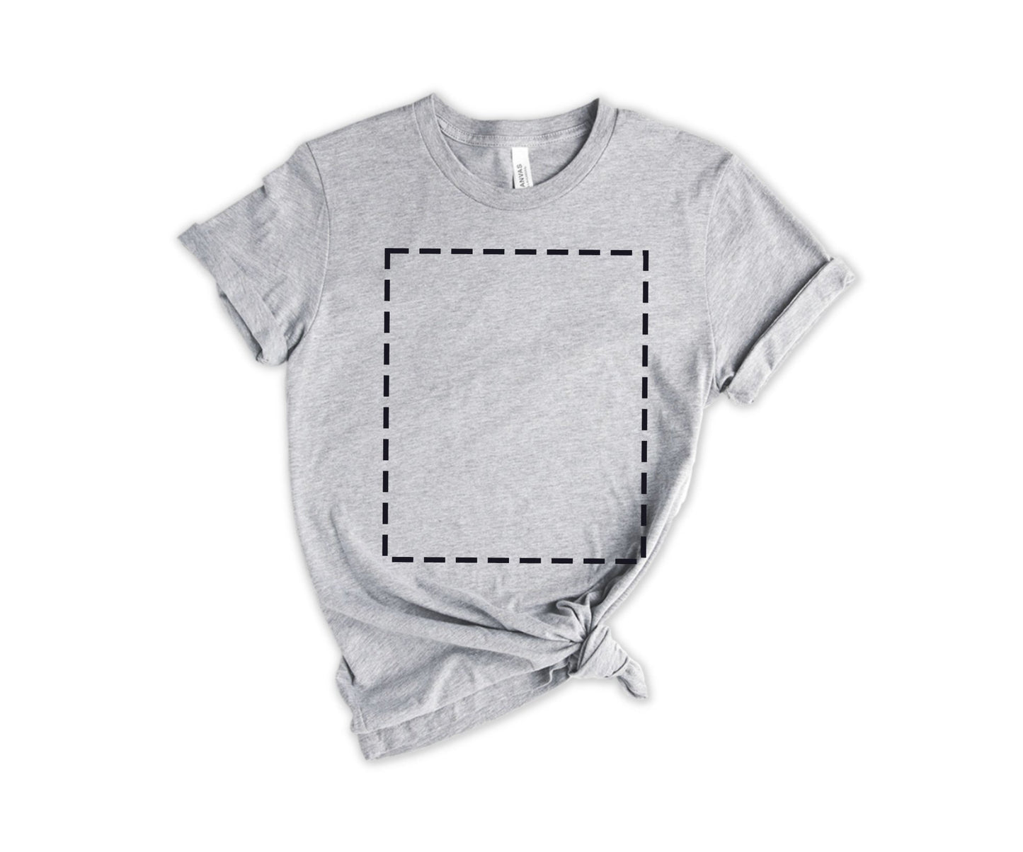 Bella Canvas Unisex T-Shirt, Custom T-Shirt Design, Personalized T-Shirt, Crewneck Athletic Heather Grey - newamarketing