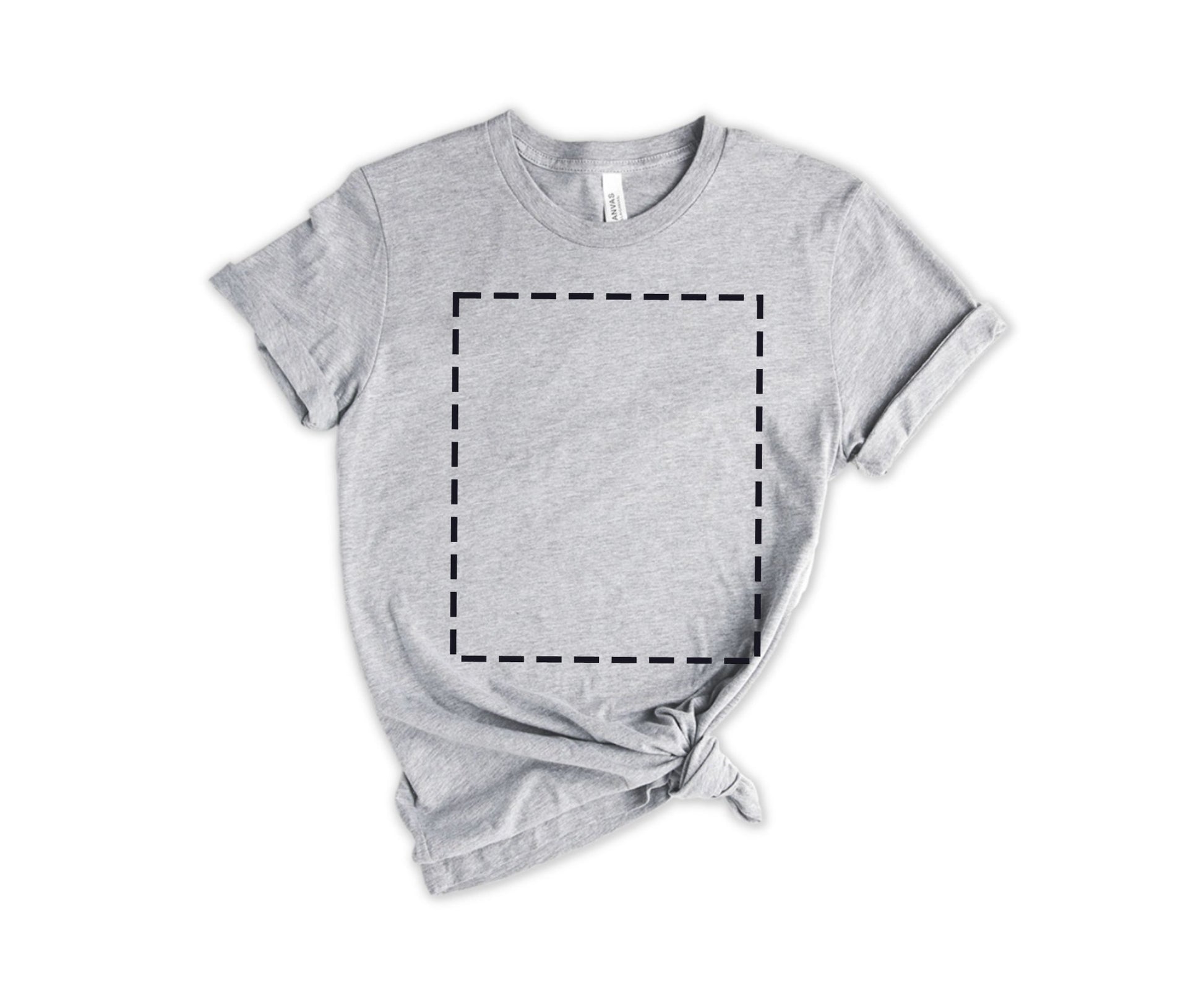 Bella Canvas Unisex T-Shirt, Custom T-Shirt Design, Personalized T-Shirt, Crewneck Athletic Heather Grey - newamarketing