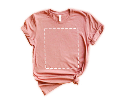 Bella Canvas Unisex T-Shirt, Custom T-Shirt Design, Personalized T-Shirt, Crewneck Heather Mauve - newamarketing