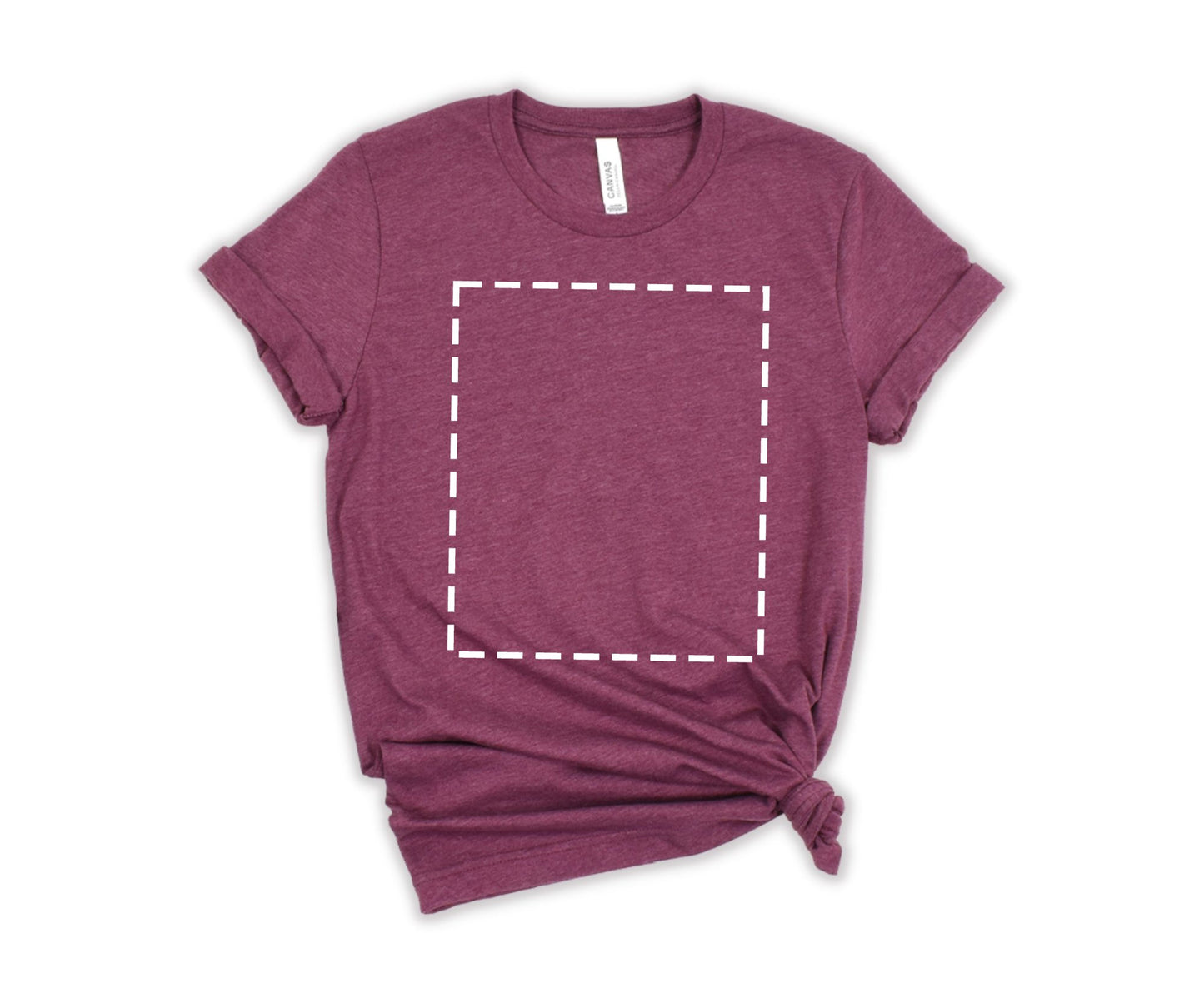 Bella Canvas Unisex T-Shirt, Custom T-Shirt Design, Personalized T-Shirt, Crewneck Heather Maroon - newamarketing
