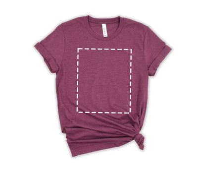 Bella Canvas Unisex T-Shirt, Custom T-Shirt Design, Personalized T-Shirt, Crewneck Heather Maroon - newamarketing