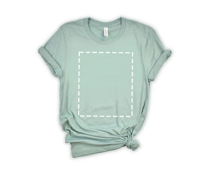 Bella Canvas Unisex T-Shirt, Custom T-Shirt Design, Personalized T-Shirt, Crewneck Dusty Blue - newamarketing