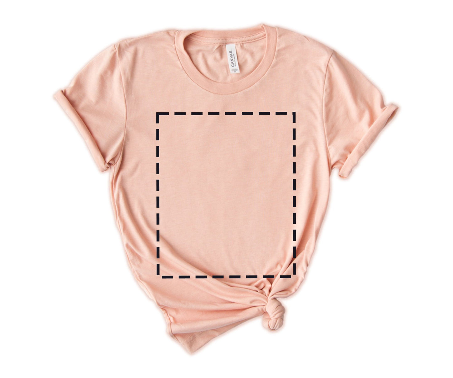 Bella Canvas Unisex T-Shirt, Custom T-Shirt Design, Personalized T-Shirt, Crewneck Heather Peach - newamarketing