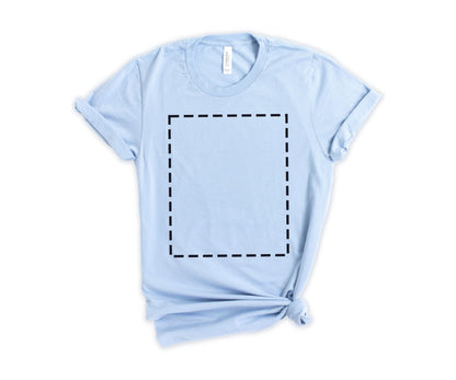 Bella Canvas Unisex T-Shirt, Custom T-Shirt Design, Personalized T-Shirt, Crewneck Baby Blue- newamarketing