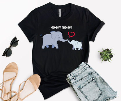Mother's Day Matching Shirt, Elephant Matching Mommy Shirt, Mother's Day Shirt-newamarketing