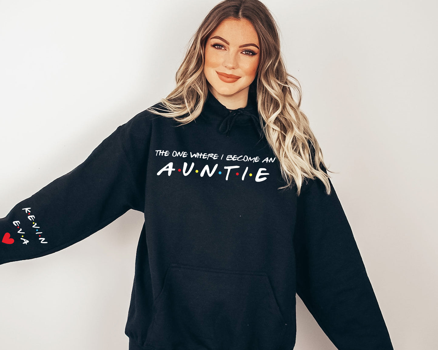The One Where I Become An Aunt Sweatshirt, Aunt Sweatshirt, Custom Aunt Hoodie-newamarketing