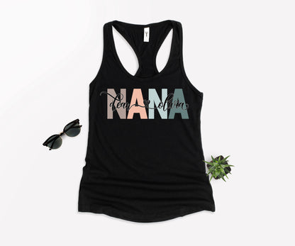 Custom Nana Shirt, Nana Shirt, Nana with Children Names Shirt-newamarketing