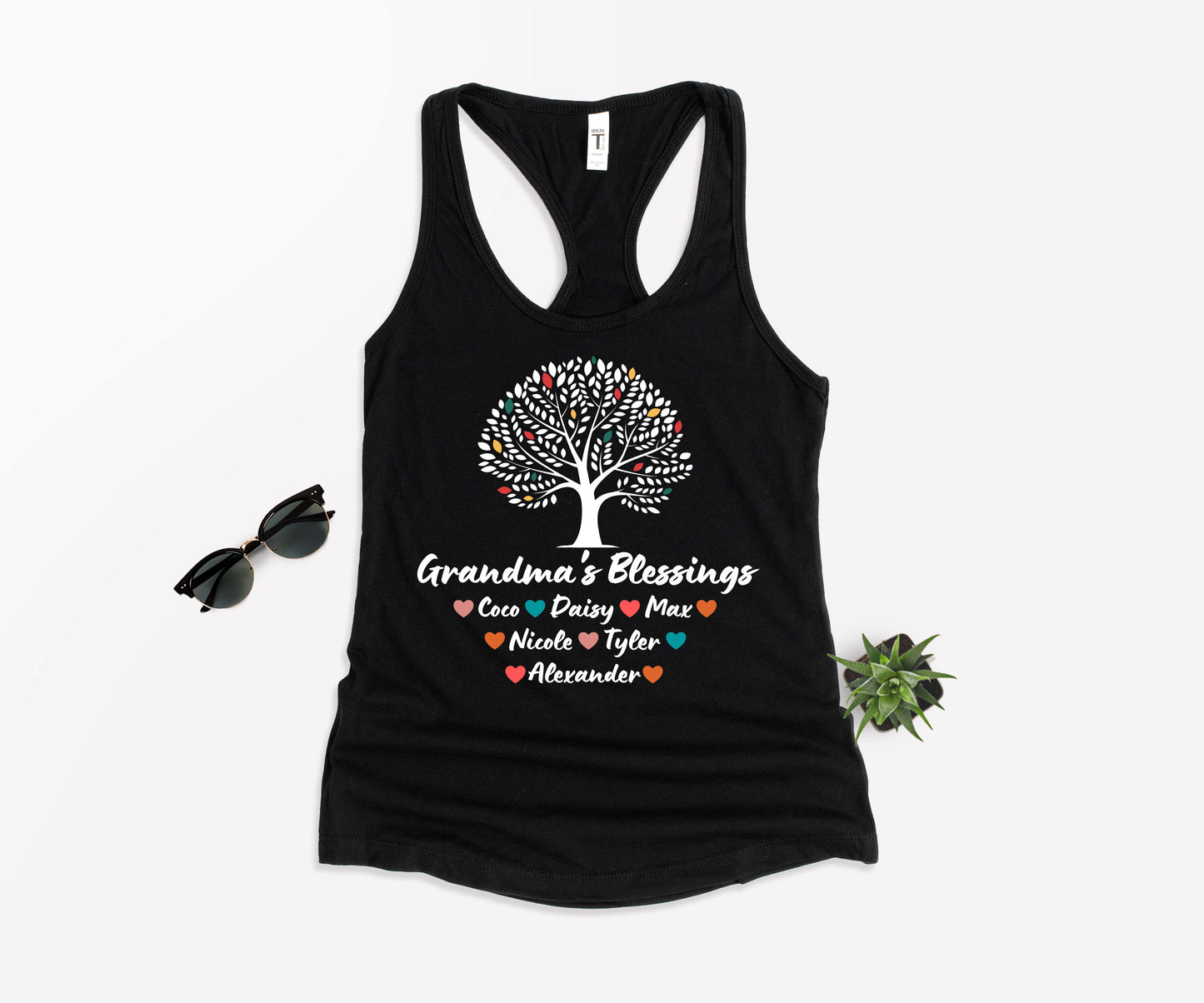 Custom Grandma Shirt with Grandkids Names, Grandma Tree Shirt, Grandma Shirt-newamarketing