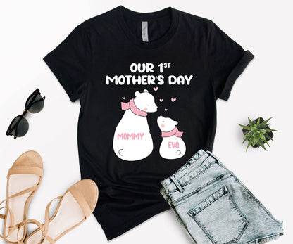 Our 1st Mother's Day Shirt, Custom Mom Matching Shirts, First Mothers Day Shirt-newamarketing