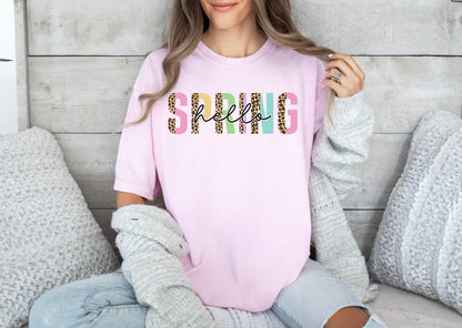 Hello Spring Shirt, Spring Shirt, Comfort Colors T-Shirts-newamarketing