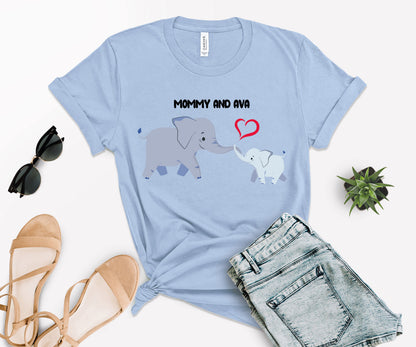 Mother's Day Matching Shirt, Elephant Matching Mommy Shirt, Mother's Day Shirt-newamarketing