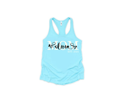 Personalized Mom Est Shirt, Custom Mom Shirts, Mother's Day Shirt-newamarketing