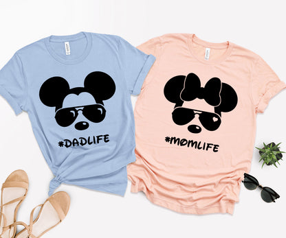 Mom and Dad Disney Shirts, Family Disney Matching Shirts, Disneyland Shirts-newamarketing