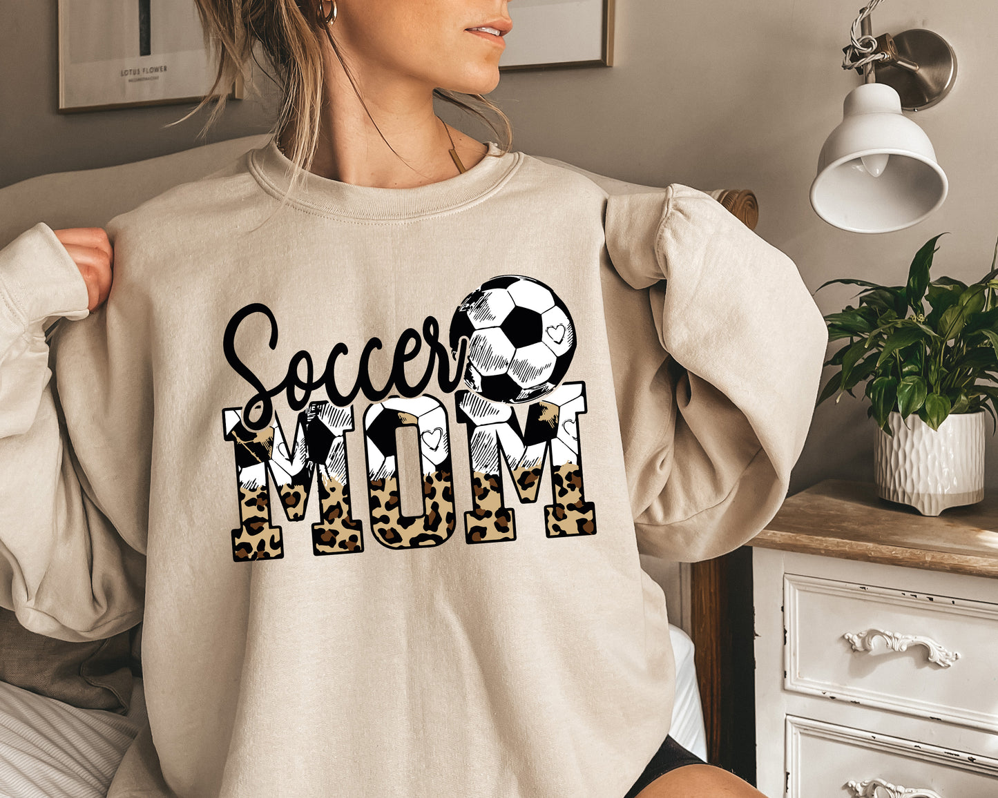Soccer Mom Sweatshirt, Custom Soccer Mom Hoodie, Your Name Soccer Sweatshirt-newamarketing