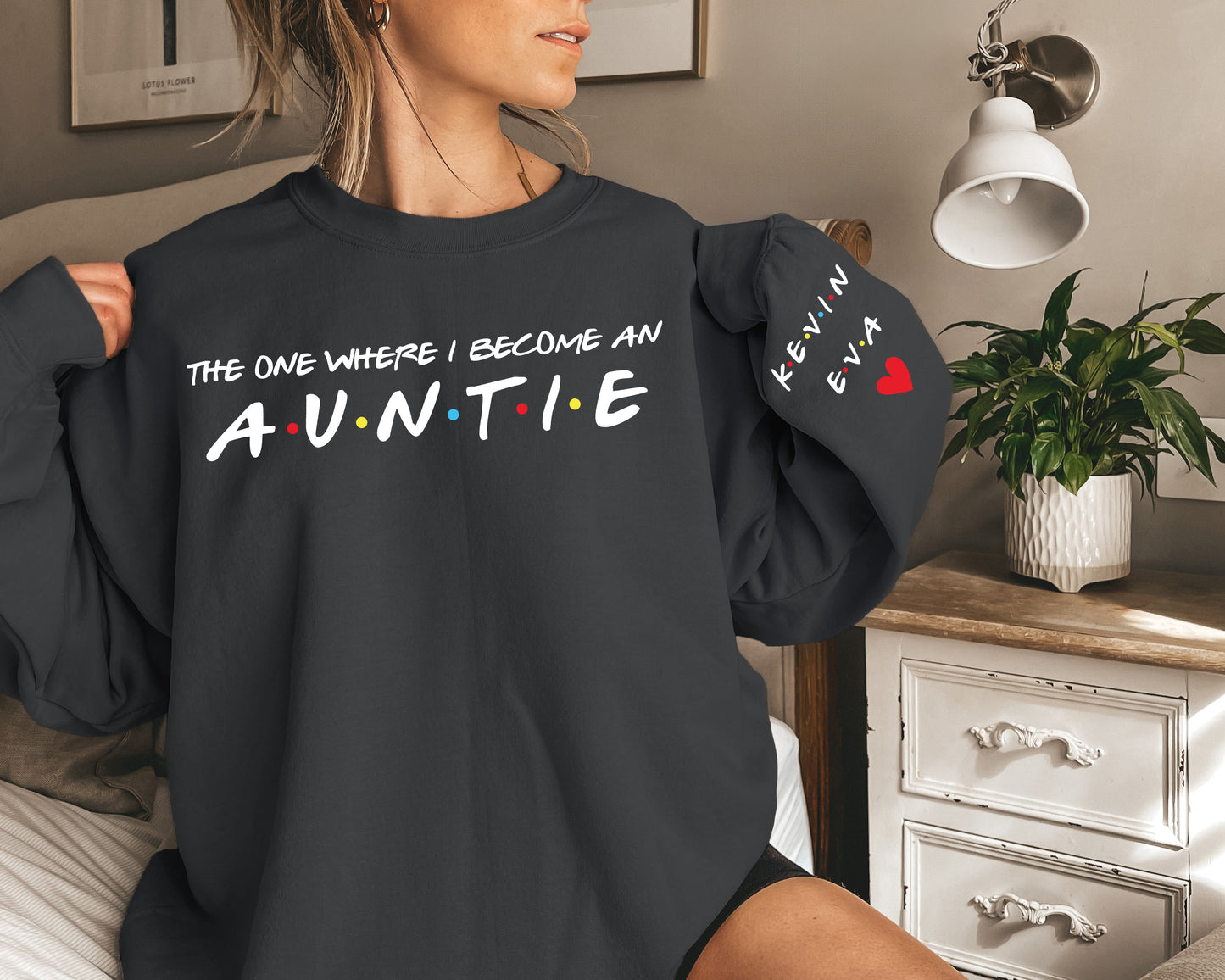 The One Where I Become An Aunt Sweatshirt, Aunt Sweatshirt, Custom Aunt Hoodie-newamarketing