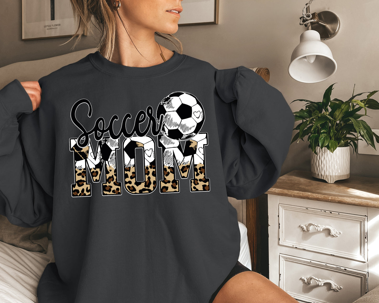 Soccer Mom Sweatshirt, Custom Soccer Mom Hoodie, Your Name Soccer Sweatshirt-newamarketing