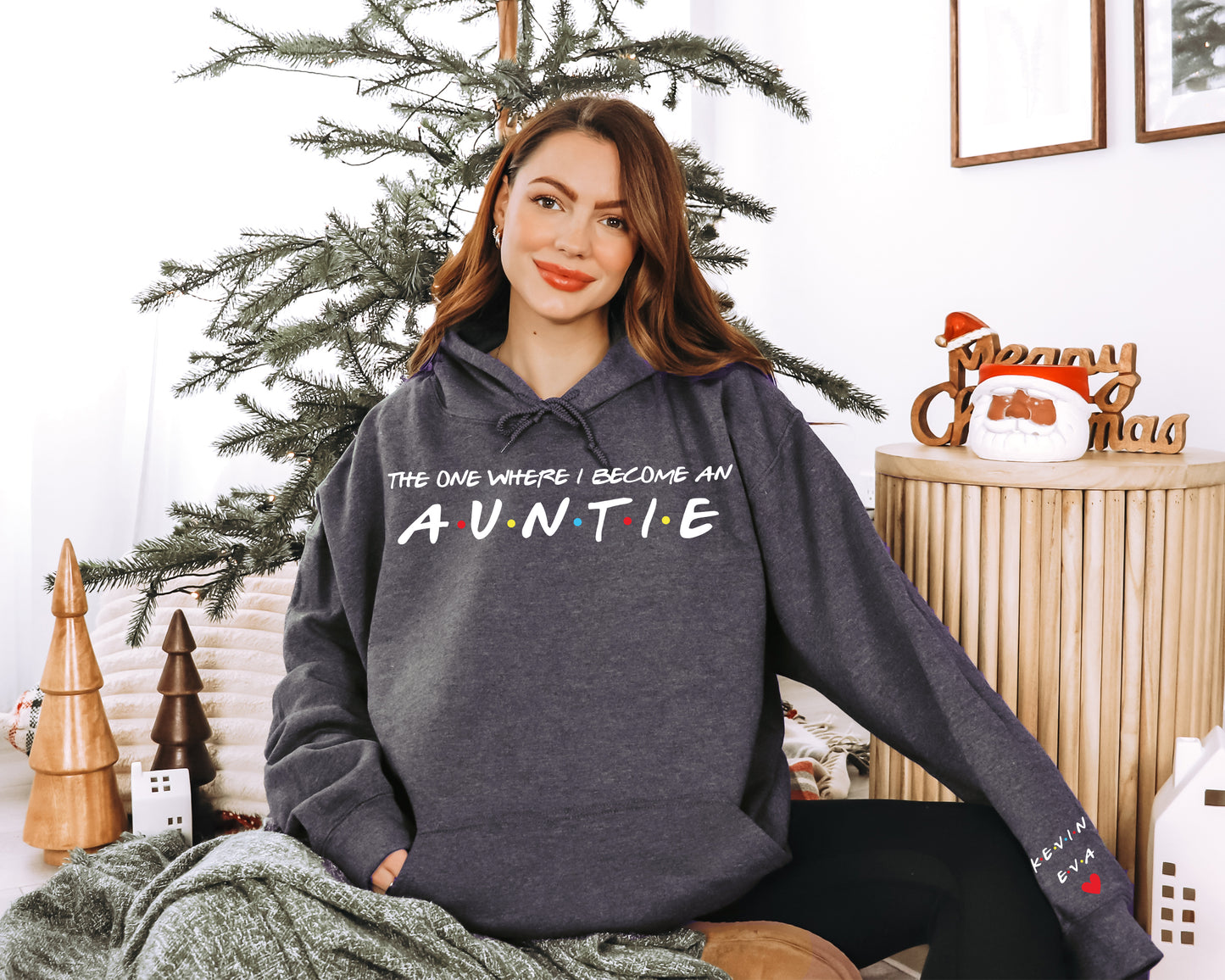 The One Where I Become An Aunt Sweatshirt, Aunt Sweatshirt, Custom Aunt Hoodie-newamarketing