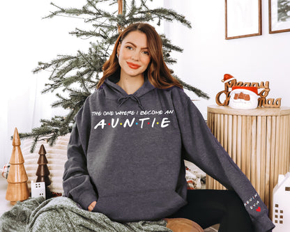 The One Where I Become An Aunt Sweatshirt, Aunt Sweatshirt, Custom Aunt Hoodie-newamarketing