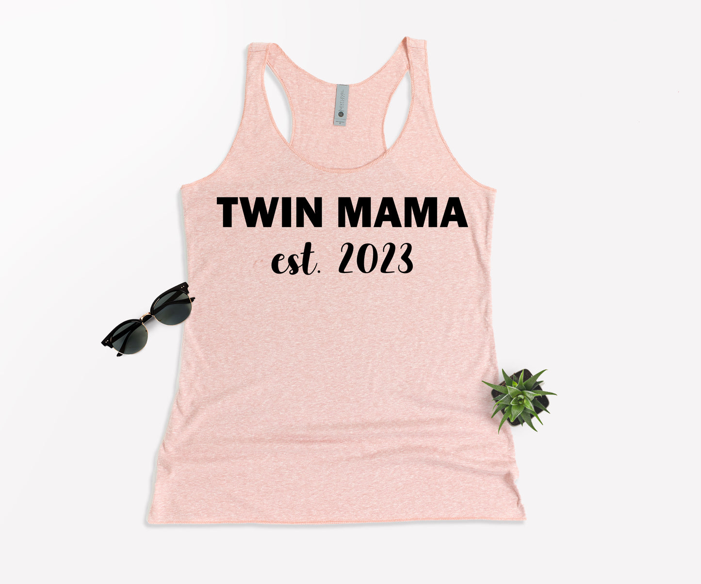 Twin Mama Est Shirt, Custom Mom Shirt, Mother's Day Shirt-newamarketing