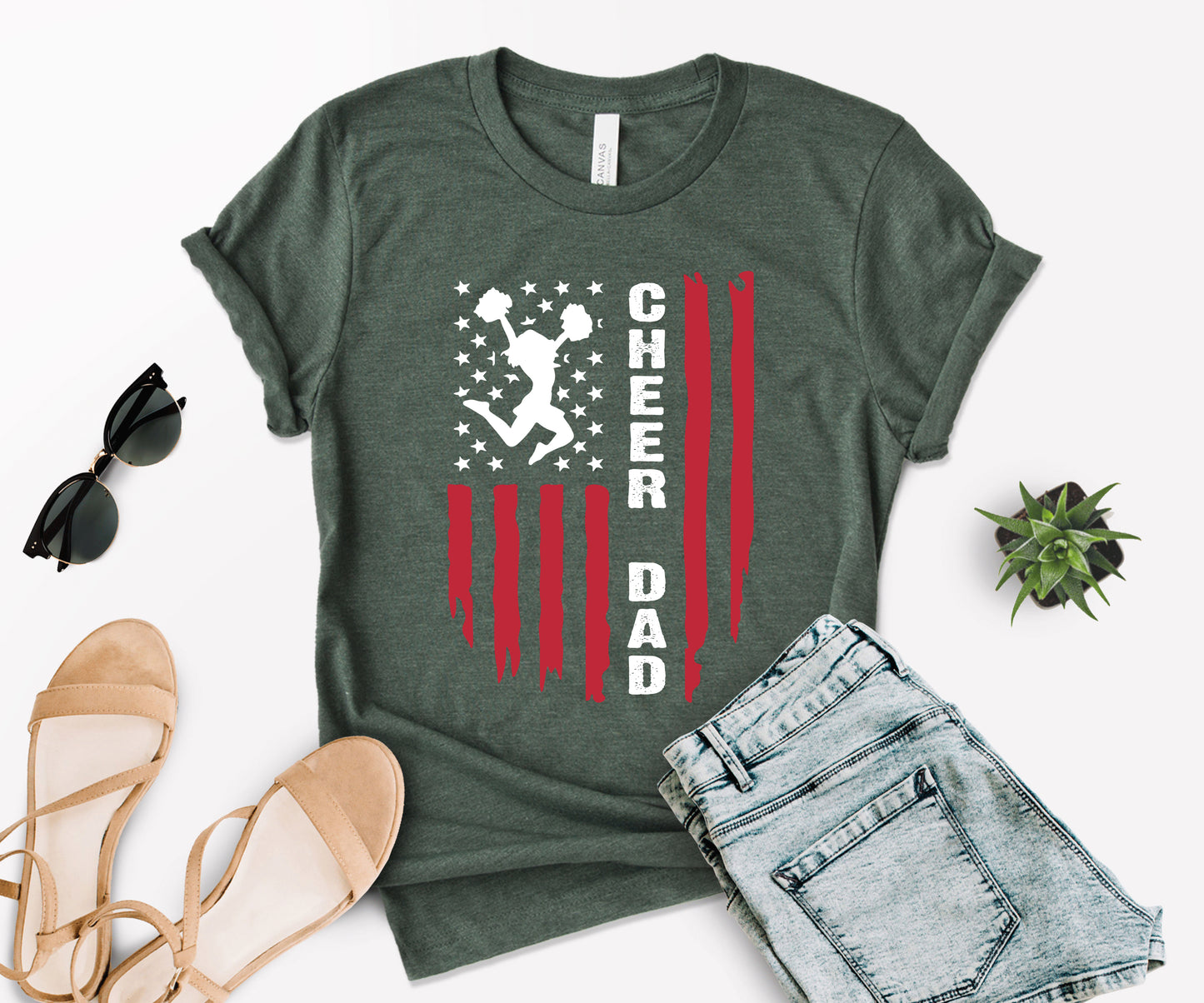 Cheer Dad Shirt, Cheer Shirt Ideas, American Dad Shirt-newamarketing