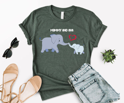 Mother's Day Matching Shirt, Elephant Matching Mommy Shirt, Mother's Day Shirt-newamarketing