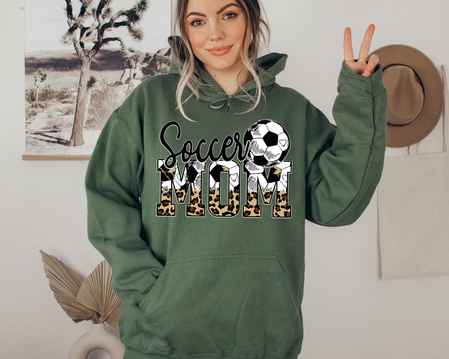 Soccer Mom Sweatshirt, Custom Soccer Mom Hoodie, Your Name Soccer Sweatshirt-newamarketing