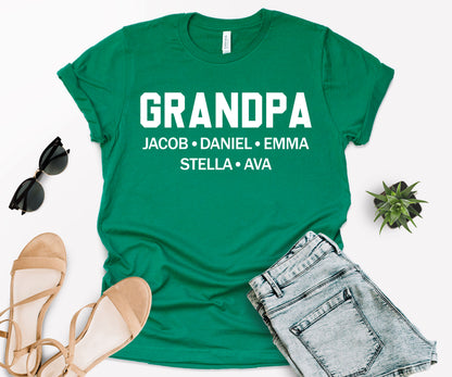 Custom Grandpa Shirt, Custom Father's Day Shirts, Custom Grandpa Dad Shirt-newamarketing
