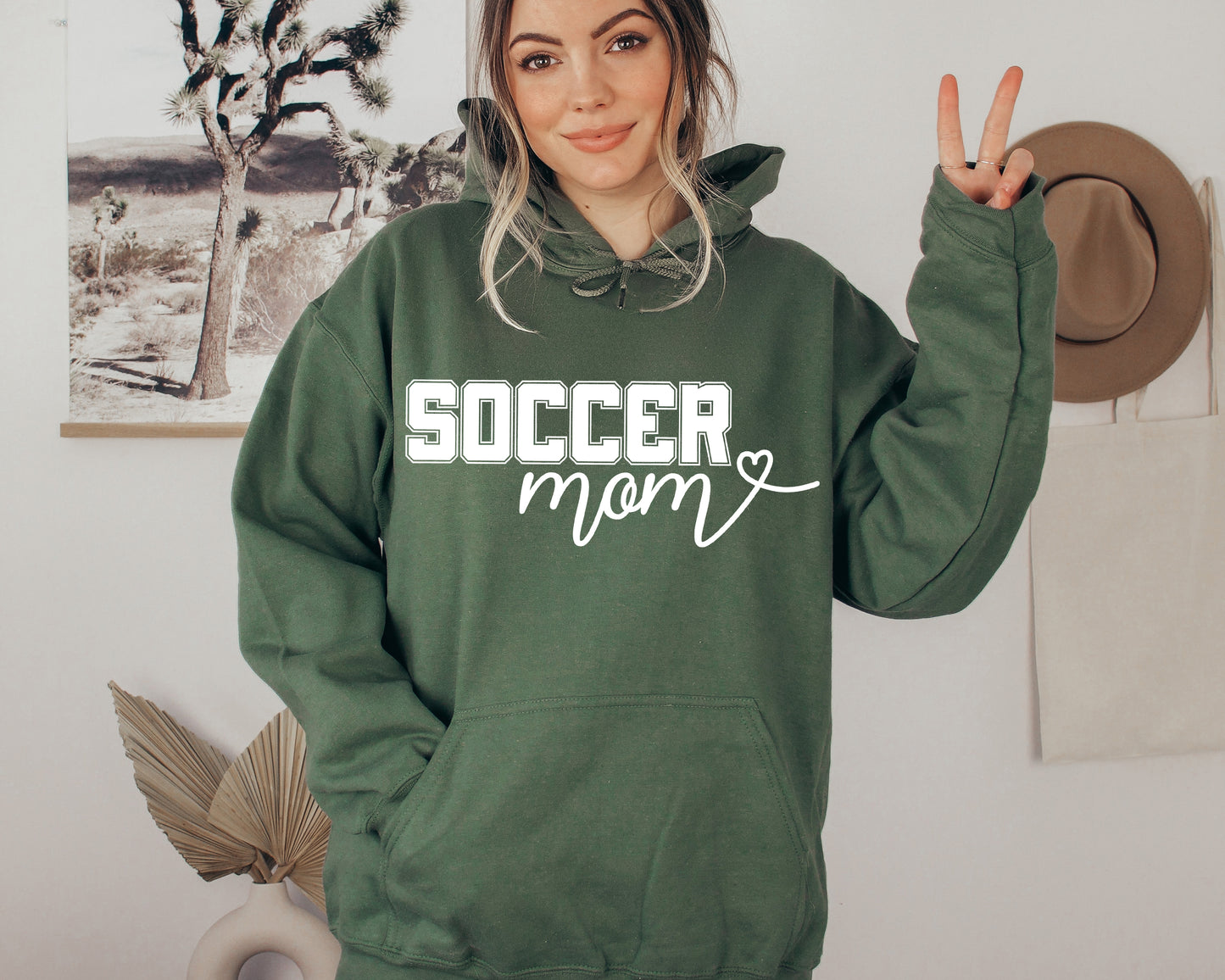 Custom Soccer Mom Sweatshirt, Number Soccer Hoodie, Soccer Mom Sweatshirt-newamarketing