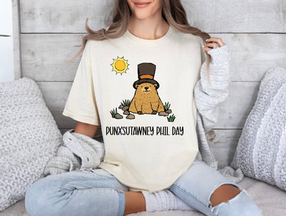 Comfort Color T-Shirts, Punxsutawney Phil Shirt, Groundhog Day Shirts