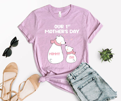 Our 1st Mother's Day Shirt, Custom Mom Matching Shirts, First Mothers Day Shirt-newamarketing