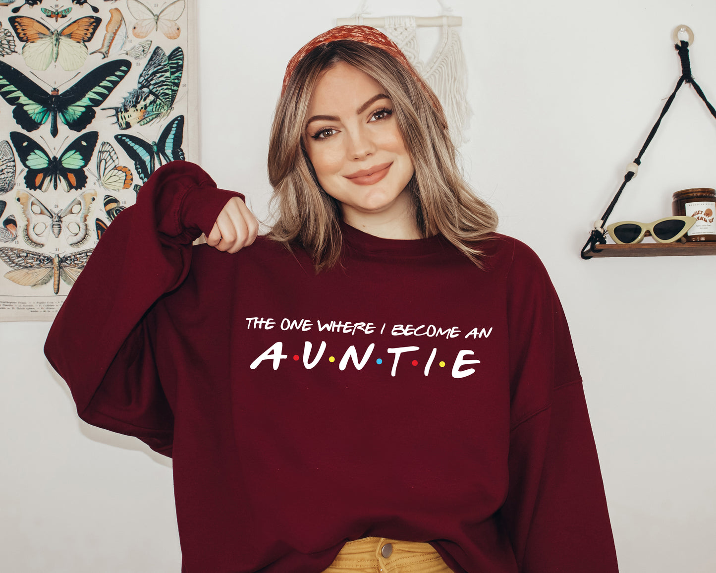 The One Where I Become An Aunt Sweatshirt, Aunt Sweatshirt, Custom Aunt Hoodie-newamarketing