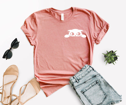 Cat Pocket Shirt, Black Cat Shirt, Cat Shirt-newamarketing