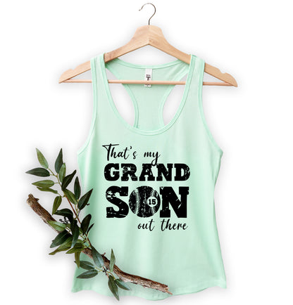 That's My Grandson Shirt, Custom Grandma Baseball Shirt, Grandma Shirt-newamarketing