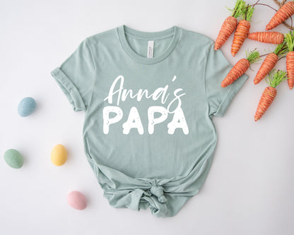 Papa and Papa's Girl Shirts, Custom Matching Papa Shirt, Papa's Girl Shirt-newamarketing