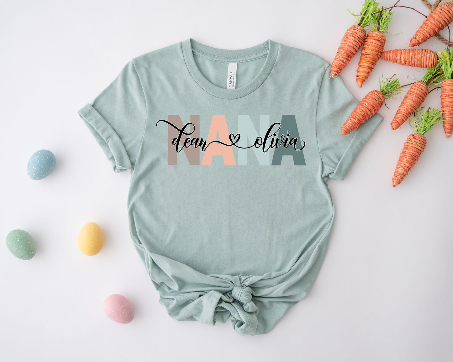 Custom Nana Shirt, Nana Shirt, Nana with Children Names Shirt-newamarketing