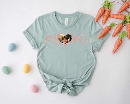Custom Photo Mom Shirt, Mother Day Photo Shirt, Custom Mama Shirts-newamarketing