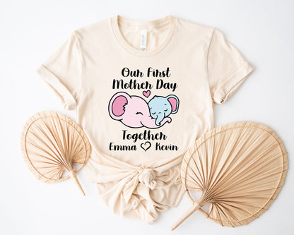 Our First Mother's Day Shirts, Mothers Day Shirt, Elephant Mommy Shirt-newamarketing