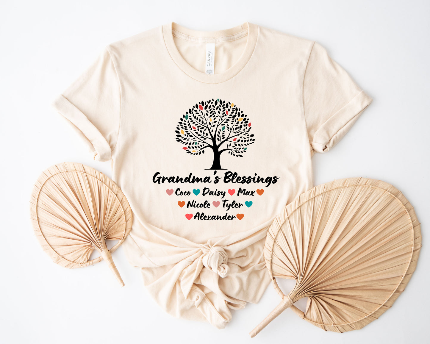 Custom Grandma Shirt with Grandkids Names, Grandma Tree Shirt, Grandma Shirt-newamarketing