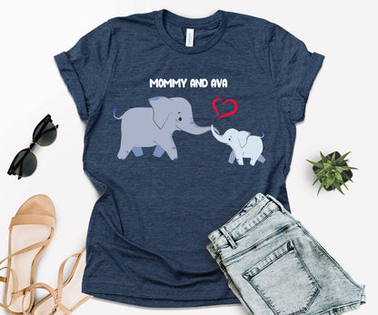 Mother's Day Matching Shirt, Elephant Matching Mommy Shirt, Mother's Day Shirt-newamarketing