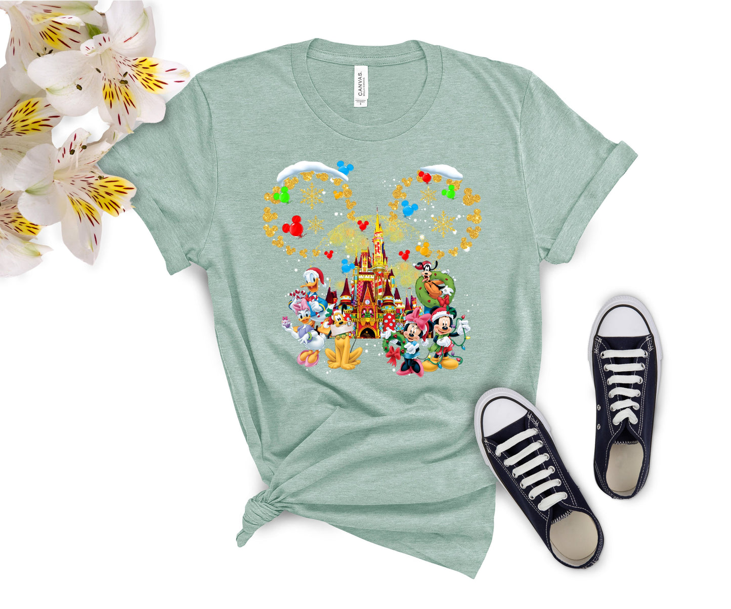 Custom Disney-Inspired Family Christmas Shirts – Matching Holiday Tees for Men, Women, Kids, Toddlers & Babies