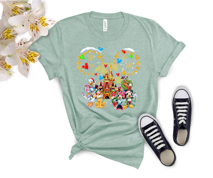 Custom Disney-Inspired Family Christmas Shirts – Matching Holiday Tees for Men, Women, Kids, Toddlers & Babies
