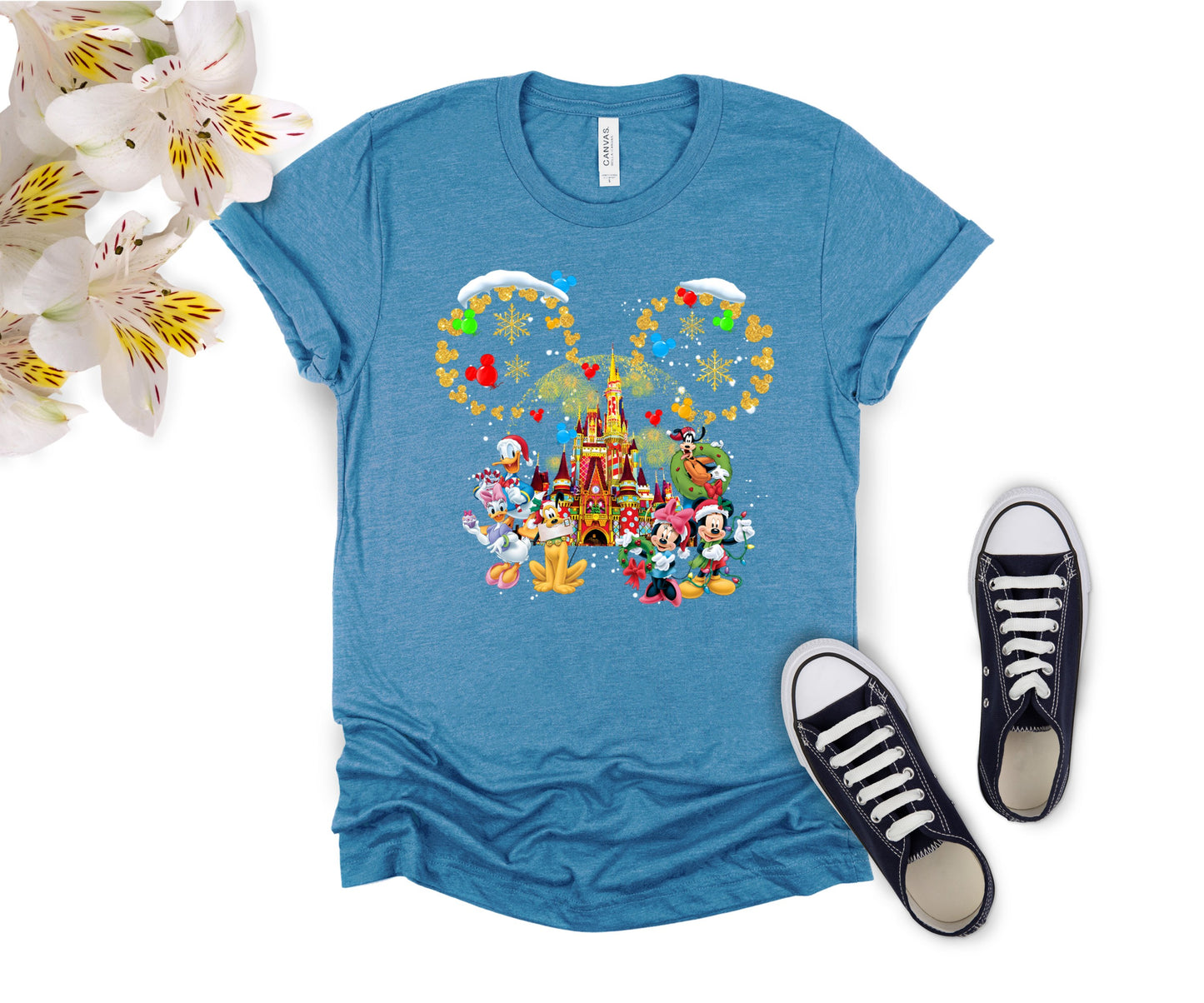 Custom Disney-Inspired Family Christmas Shirts – Matching Holiday Tees for Men, Women, Kids, Toddlers & Babies
