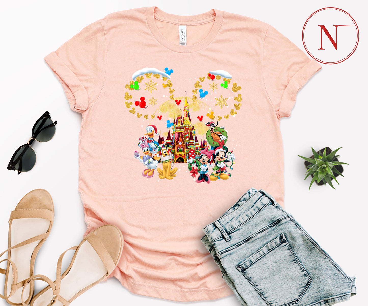 Custom Disney-Inspired Family Christmas Shirts – Matching Holiday Tees for Men, Women, Kids, Toddlers & Babies
