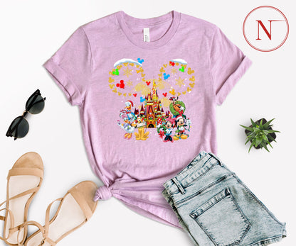 Custom Disney-Inspired Family Christmas Shirts – Matching Holiday Tees for Men, Women, Kids, Toddlers & Babies